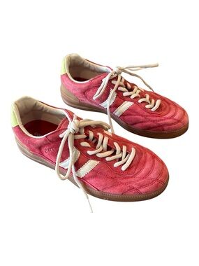 Coolway Becks Reddish Pink Suede Retro Soccer Sneakers Size 8